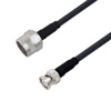 4英尺长低损耗N 公头至 BNC 公头电缆组件.使用Times Microwave公司的 LMR-240 型号同轴电缆的图片