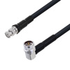 4英尺长低损耗BNC 公头至 直角N 公头电缆组件.使用Times Microwave公司的 LMR-400-DB 型号同轴电缆的图片