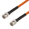 75 欧姆 12G SDI BNC 公头到 BNC 公头电缆组件，使用 4694R-OR 同轴电缆，3 英尺的图片