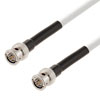 75 欧姆 12G SDI BNC 公头到 BNC 公头电缆组件，使用 4694R-WH 同轴电缆，3 英尺的图片