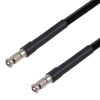75 欧姆 12G SDI HD-BNC 公头到 HD-BNC 公头电缆组件，使用 4694R-BK 同轴电缆，3 英尺的图片