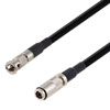 75 欧姆 12G SDI HD-BNC 公头转 1.0/2.3 公头电缆组件，使用 4855R-BK 同轴电缆，6 英尺的图片