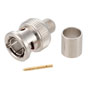12G-SDI 75欧姆BNC公头连接器，压接式/焊杯式，用于Belden 4694R、Belden 1694A、RG6的图片