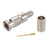 12G SDI HD-BNC 75欧姆BNC公头连接器，压接式/焊杯式，用于 Belden 4855R, Belden 1855A的图片