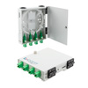 FTTH（光纤到户）金属接线盒，带4个单芯SC / APC耦合器和尾纤的图片