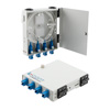 FTTH（光纤到户）金属接线盒，带4个单芯SC / UPC耦合器和尾纤的图片