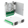 FTTH（光纤到户）金属接线盒，带有8个单芯SC / APC耦合器和尾纤的图片