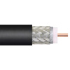 低损耗柔性LMR-400-75室内/室外额定双屏蔽同轴电缆，底部带有黑色PE护套的图片