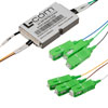 无源 CWDM，紧凑型解复用器，4 通道，从 1551nm 开始，20nm 间距，900um 1m 光纤，带 Express 端口的 SC-APC的图片