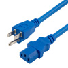 通用CPU电源线，NEMA5-15P/C13，15A，6英尺（1.8米），蓝的图片