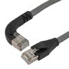 以太网超六类10gig直角弯头线缆组件，F/UTP屏蔽，26AWG，RJ45直头/右弯头，CMX PVC外被，灰色，3.0米的图片