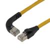 以太网超六类10gig直角弯头线缆组件，F/UTP屏蔽，26AWG，RJ45直头/右弯头，CMX PVC外被，黄色，3.0米的图片