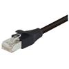 双屏蔽低烟无卤26AWG多股6类RJ45/RJ45跳线，黑，3英尺（0.9米）的图片