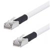 屏蔽6类线缆，RJ45/RJ45，阻燃级外被，白，5英尺（1.5米）的图片