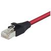 超5类屏蔽EIA568标准跳线，RJ45/RJ45，红，20英尺（6.1米）的图片