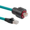 IP67防水 RJ45 超六类 双屏蔽  CMX阻燃等级 高柔 5.0米的图片