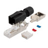 以太网超6类 10gig 现场端接 RJ45 (8x8)公头连接器，屏蔽，适配22-26AWG导线，PoE等级的图片