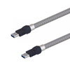 金属铠装USB 3.0电缆组件，A型公插头到A型公插头，28/26 / 22AWG，不锈钢铠装，3.0米的图片