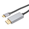 尼龙编织线缆组件，USB Type C 3.1至DisplayPort，支持高达8K分辨率，锌合金外壳，1M的图片