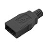 USB A型连接器后壳，黑，低烟无卤的图片