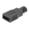 USB 3.0 A型公头连接器护套，LSZH低烟无卤，黑色，单个的图片
