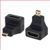 直角型适配器，HDMI D型公头/HDMI A型母头的图片